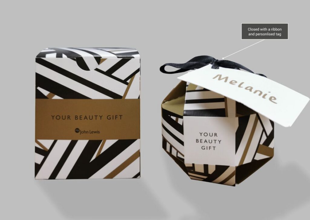 Brand packaging print and design John Lewis